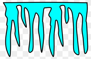 Icicle, Bright Blue Clipart
