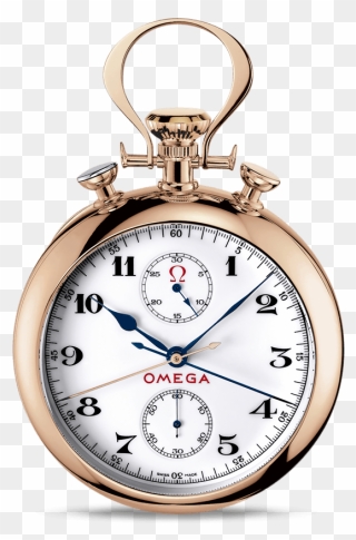 Olympic Pocket Watch Red Gold On Red Gold - Omega Olympic Pocket Watch Clipart