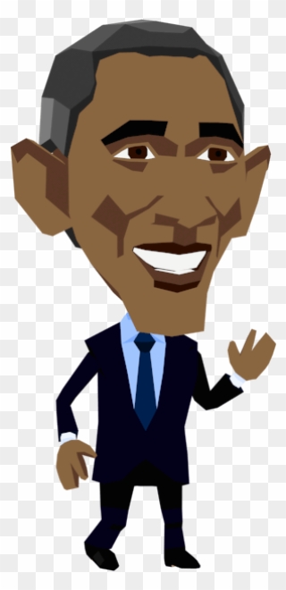Barack Obama Caricature - Cartoon Clipart