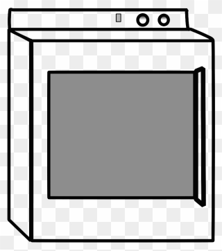 Dryer Black And White Clipart - Png Download