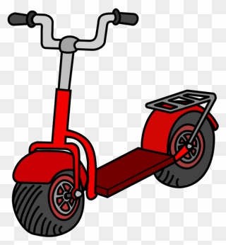Bicycle - Scooter Clipart - Png Download