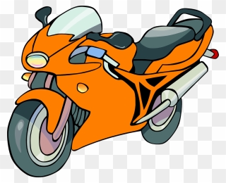 Motorcycle Bike Orange Free Photo - Motorcycle Clip Art - Png Download