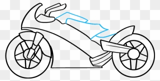 How To Draw Motorcycle Clipart