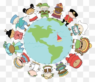 Kids Around The World Clipart - Png Download