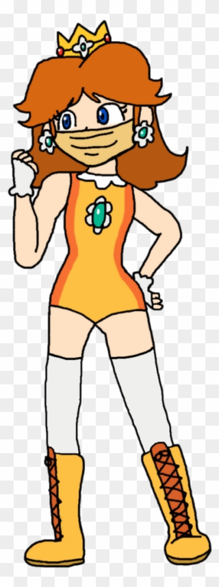 Wrestlers Clipart Wrestling Move - Mario Odyssey Daisy Swimsuit - Png Download