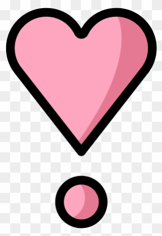 Heart Exclamation Emoji Clipart