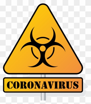 Coronavirus Biohazard Sign - Biohazard Symbol In Triangle Clipart