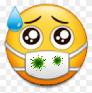 #emoji #virus #coronavirus #corona #picsart #emojiedit - Emoji Medical Mask Png Clipart