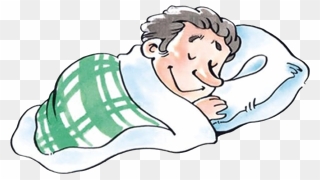 Sleep Cartoon A Old Man Transprent - Man Is Sleeping Png Clipart