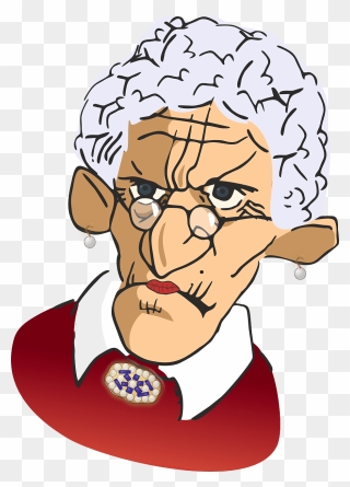 Old Woman - Old People Complaining Clipart