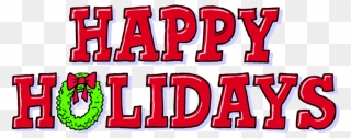 #hohoho #wordart #christmas #holidays - Happy Holidays Clipart