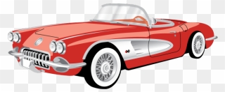 Classic Corvette Clipart - Png Download