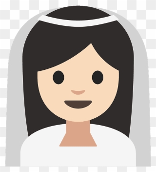 Person With Veil Emoji Clipart - Png Download