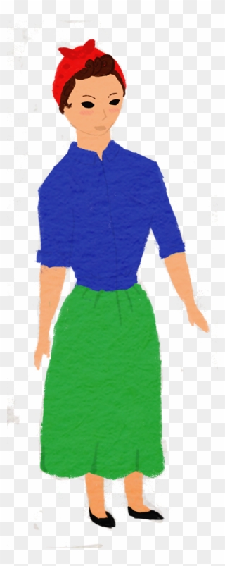 Transparent Skirt Clipart - Standing - Png Download