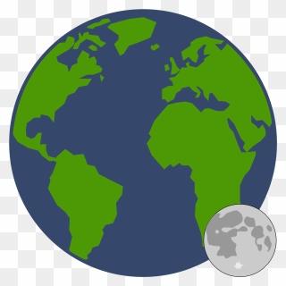 Fileearth Moon Comparision Sketch - Sketch Of Earth And Moon Clipart