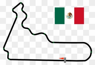 Autódromo Hermanos Rodríguez - Mexico Flag Clipart