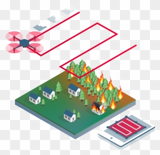 Drone Software Mapping Clipart