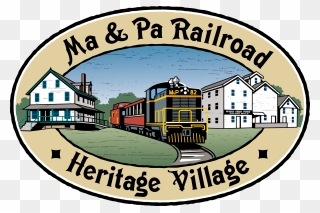 Opening Day At The Ma & Pa Railroad - Illustration Clipart