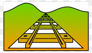 Railroad Cutout Png Images - Train Track Coloring Page Clipart