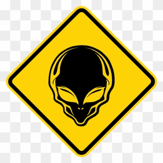 Alien Crossing Sign - Winding Or Curvy Road Sign Clipart
