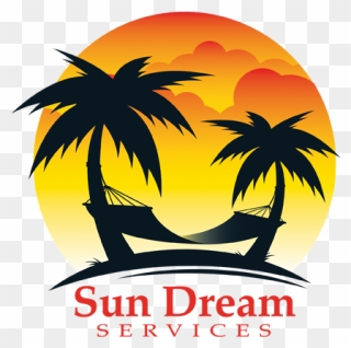 Sun Dream Logo Final Web - Hammock Silhouette Clipart