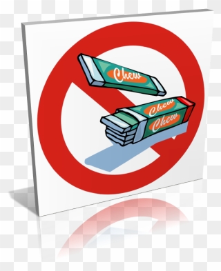 Panneau Chewing-gum Interdit - De Chewing Gum Interdit Clipart