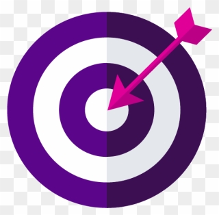 Bullseye Clipart Purple - Clipart For Sales Strategy In Png Format Transparent Png