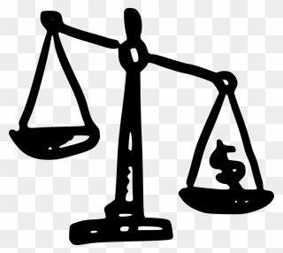 Money Scales - Risk And Finance Icon Clipart