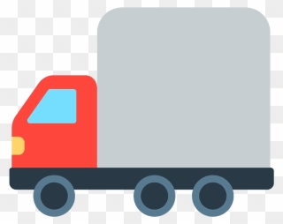 Delivery Truck Emoji Clipart - Travel Places Emoji - Png Download