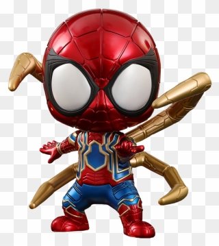 Hot Toys Cosbaby Iron Spider Clipart , Png Download - Cosbaby Spiderman Infinity War Transparent Png