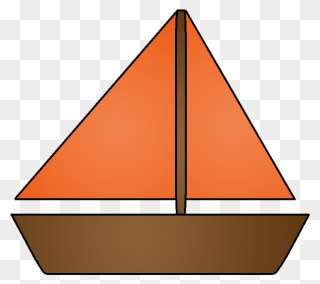 Sailboat Clipart Bangka - Sailboat Clipart Triangle - Png Download