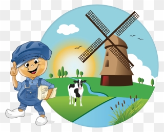 Poffertjes Nederlands Landschap Illustratie - Poffertje Cartoon Clipart