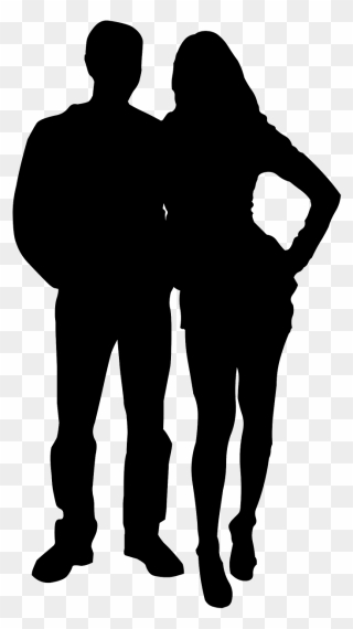 Couple Silhouette Actor Love Ex - Man And Woman Silhouette Png Clipart