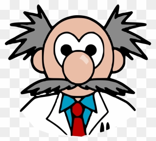 Drawing Of A Cartoon Scientist Clipart