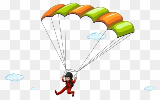 Png Parachute Illustration - Cartoon Parachute Png Clipart