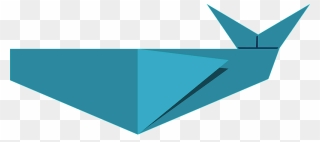Whale Origami Clipart - Paper - Png Download