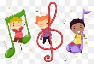 Children"s Choir - Notas Musicales Para Niños Clipart
