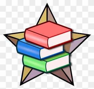 Featured Article Books And Star - Library Management System Logo Clipart