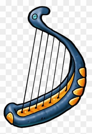 Harp Clipart Bible - Musical Instrument - Png Download