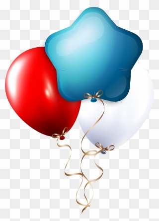 Transparent Balloons Clipart - Red And Blue Balloon Png