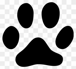 Cat Footprint Paw Animal Track Dog - Icon Footprint Cat Png Clipart