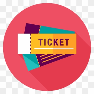 Drawing Raffle Reverse - Flat Ticket Icon Clipart