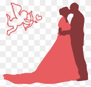 Silhouette Clip Art People - Romance - Png Download
