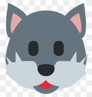 Wolf Face Sticker By Twitterverified Account Clipart