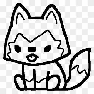 Kawaii Cute Wolf Drawings Clipart