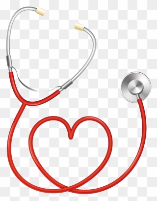 Stethoscope Heart Medicine Pulse - Heart Stethoscope Png Clipart