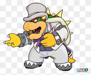 Browser Drawing Mario Bowser Transparent Png Clipart - Draw Bowser From Super Mario Odyssey