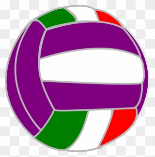 Colorful - Volleyball - Clipart - Colorful Volleyball Transparent - Png Download