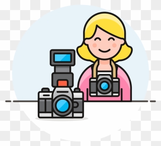 Female Photographer Clipart Transparent - Png Download