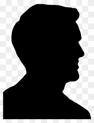 Silhouette Female Photography Clip Art - Silhouette Of Man Head - Png Download